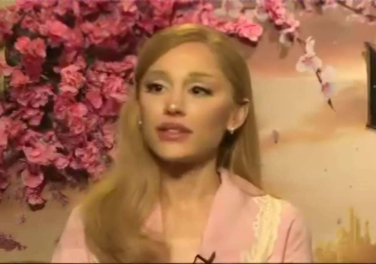 Ariana Grande during an interview in 2024