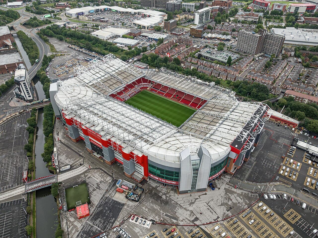 Old Trafford stadium, home of Manchester United
