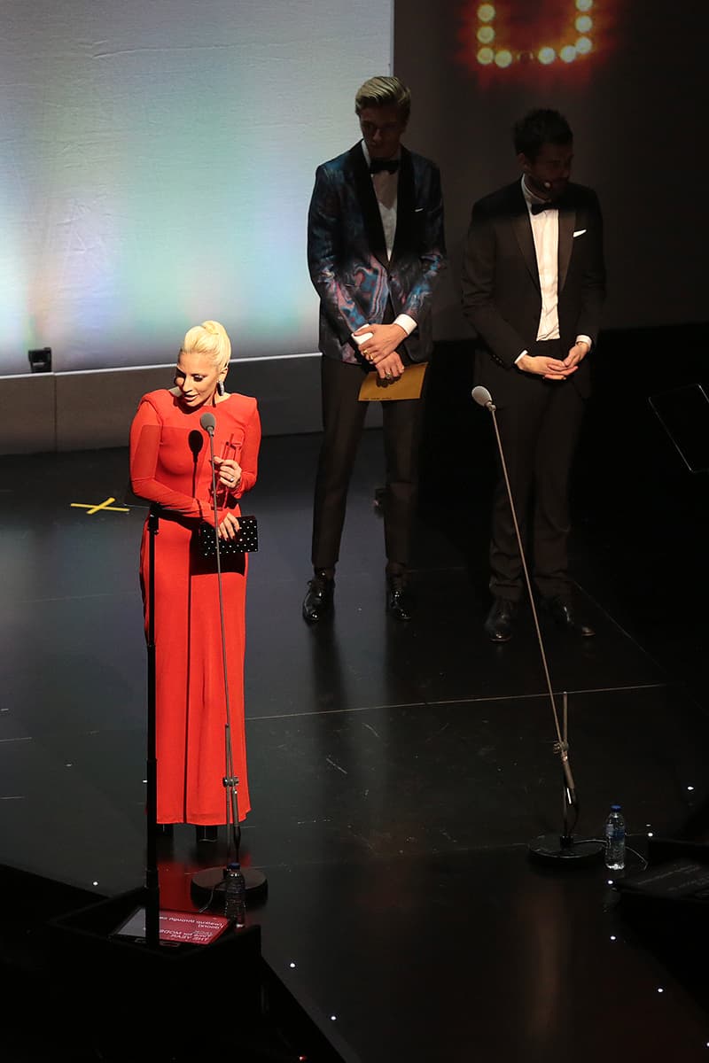 Lady Gaga at the 2015 British Fashion Awards