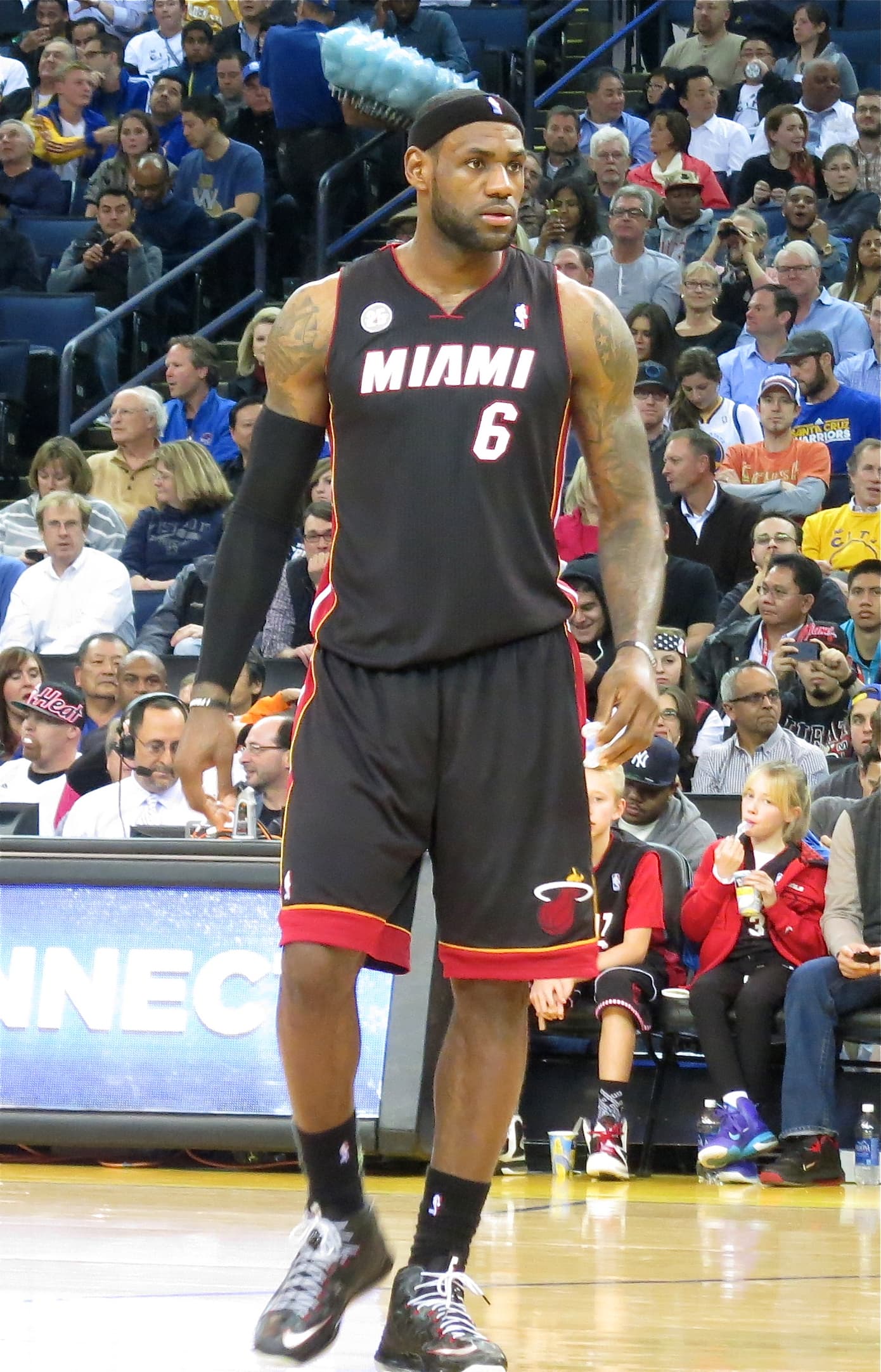 LeBron James playing professional basketball in 2013